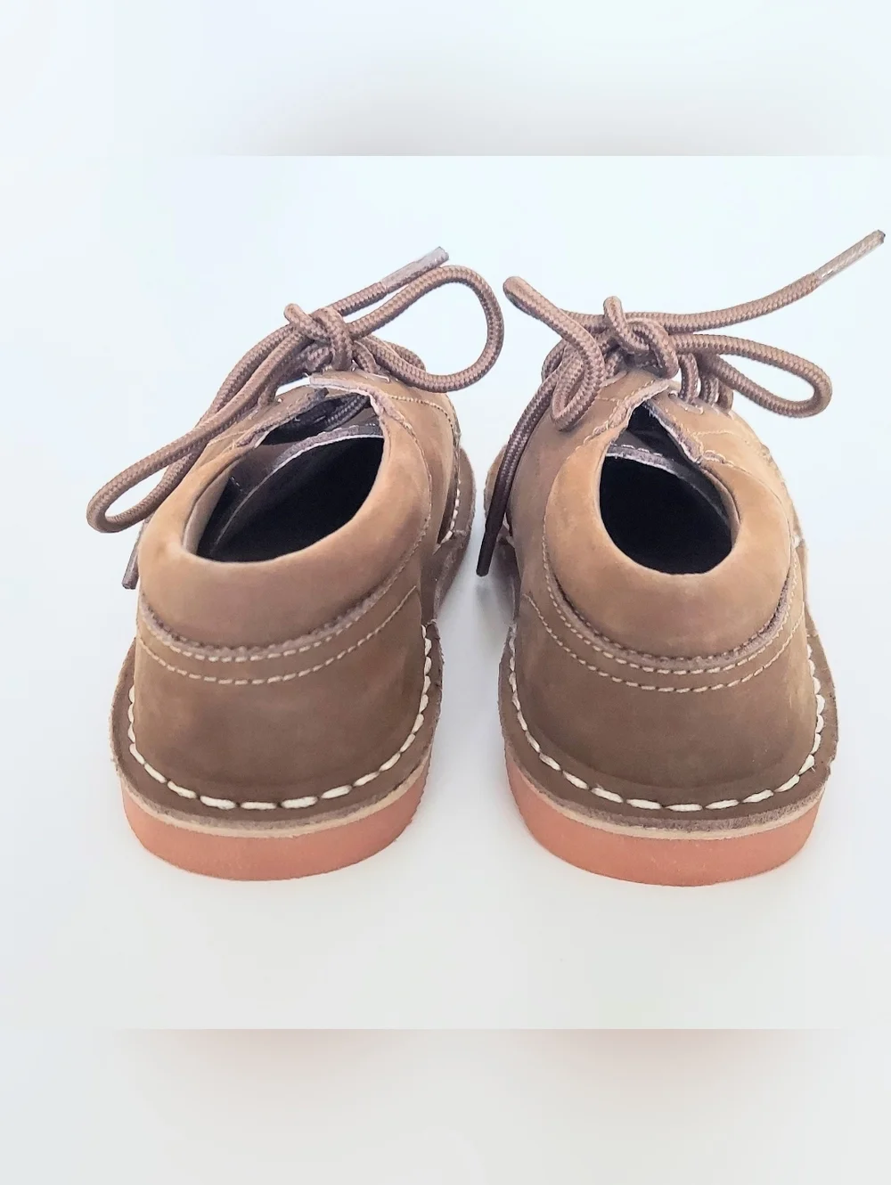 L'Amour Tyler Leather Lace Up Shoe Toddler Boys Size 9 Brown